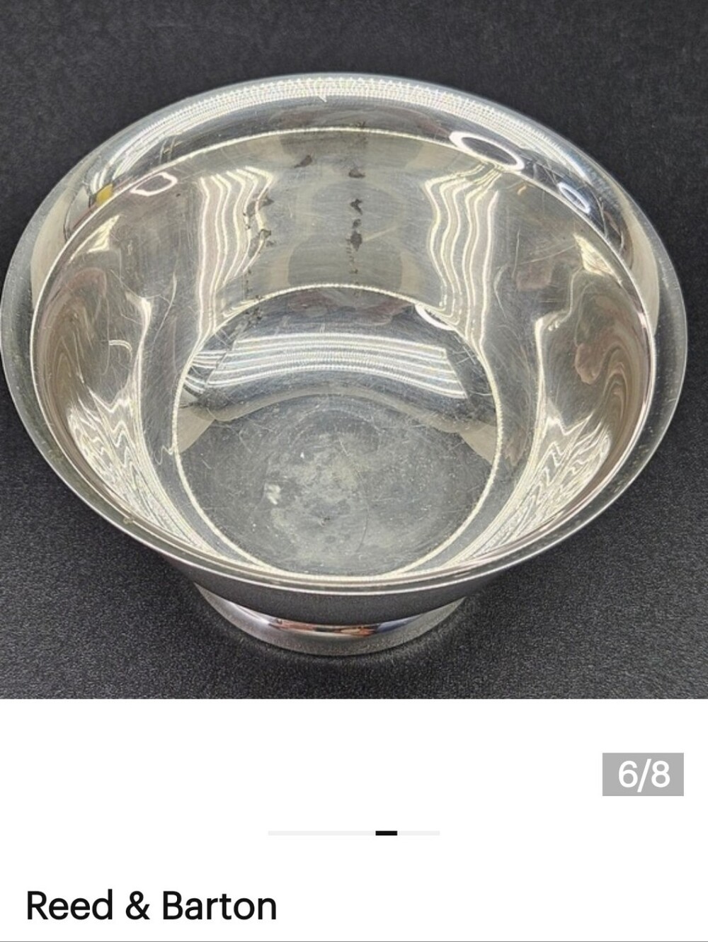 Reed & Barton Silver Plated Footed Medium Size Bowl.